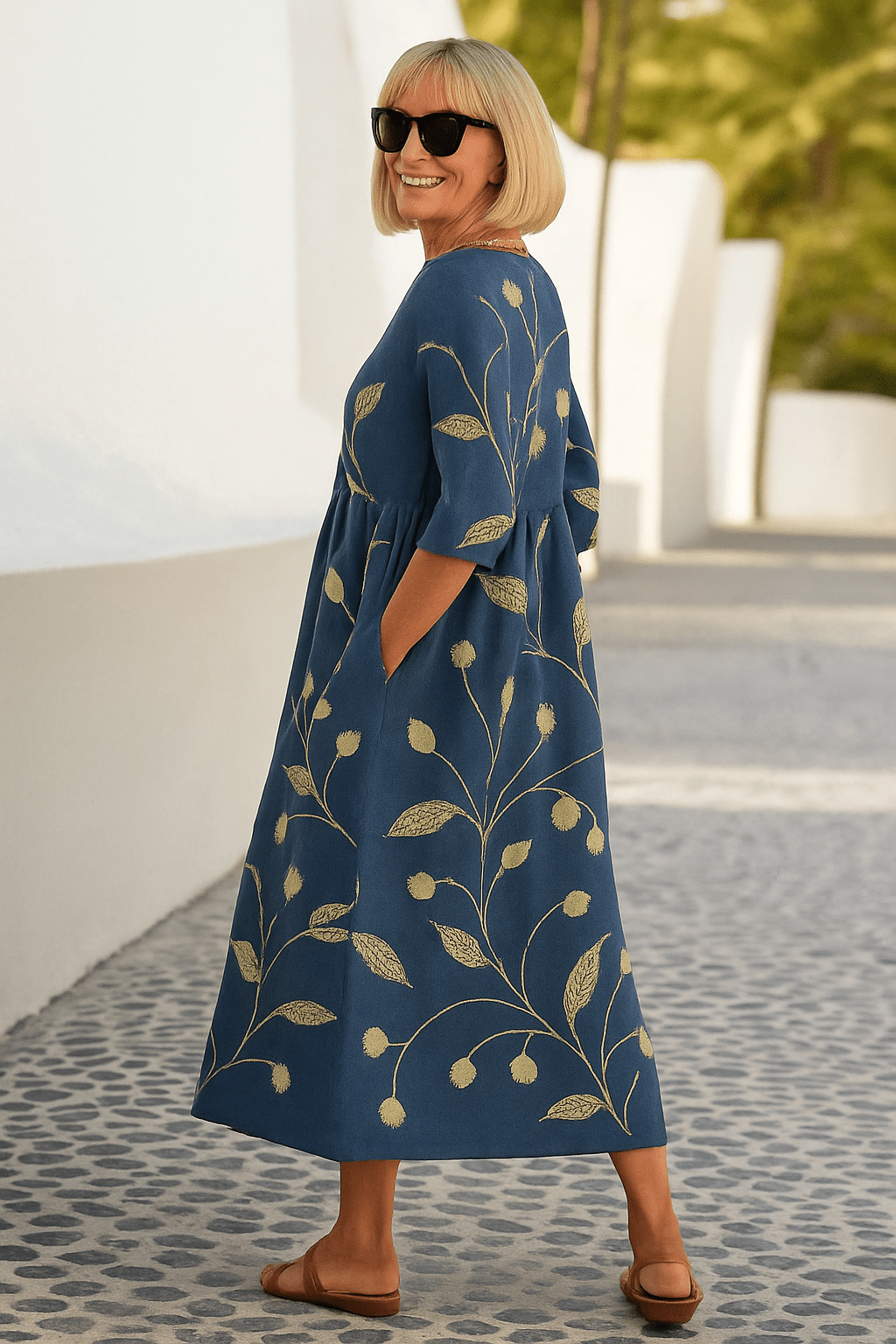 Eliza | Relaxed Midi Dress - Effortless Elegance, Everyday Comfort - Alira - Boutique