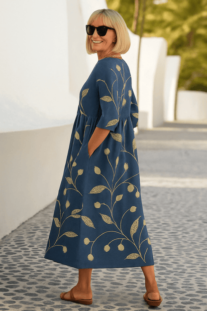 Eliza | Relaxed Midi Dress - Effortless Elegance, Everyday Comfort - Alira - Boutique