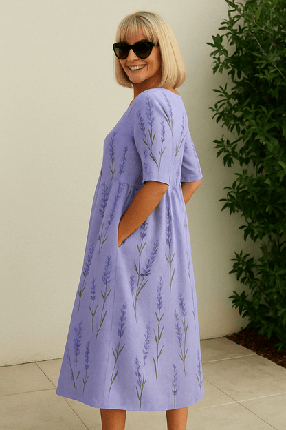 Eliza | Relaxed Midi Dress - Effortless Elegance, Everyday Comfort - Alira - Boutique