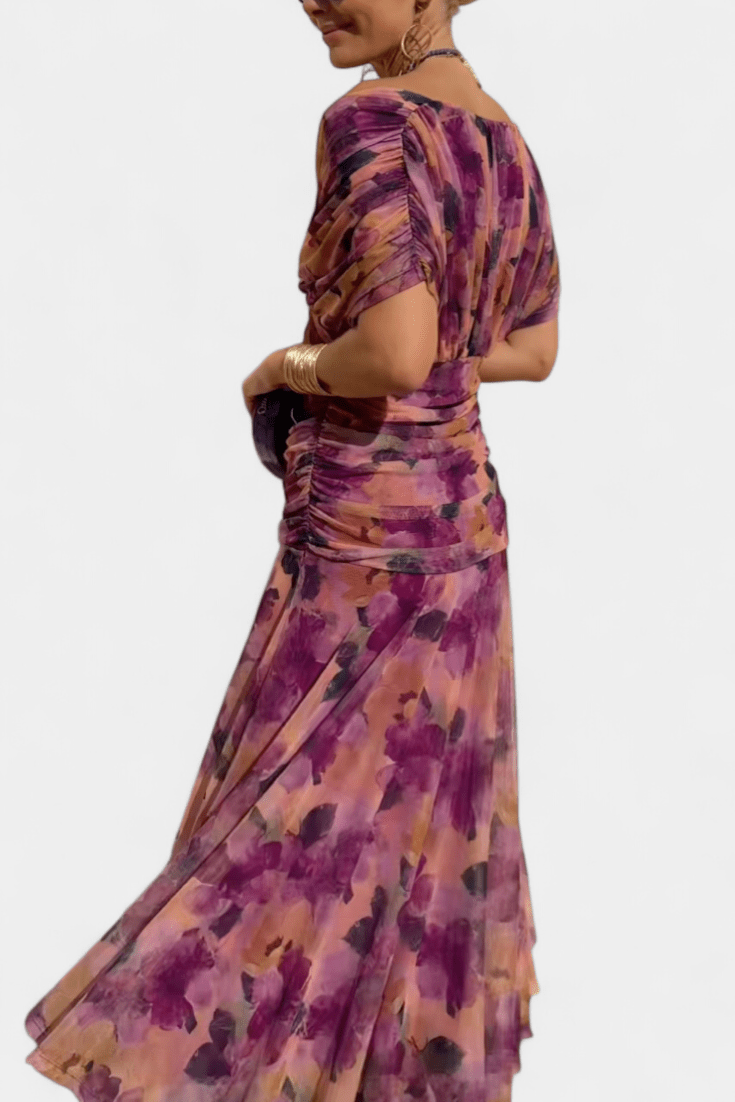 Eloria | Elegant Women's Dress | Romantic Long Floral Dress - Alira - Boutique