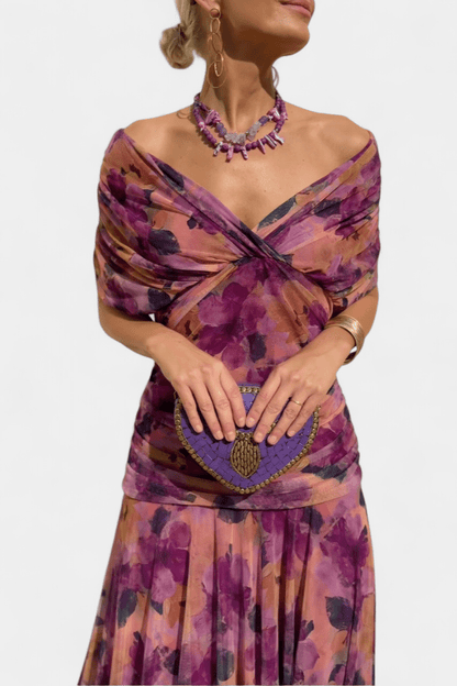 Eloria | Elegant Women's Dress | Romantic Long Floral Dress - Alira - Boutique