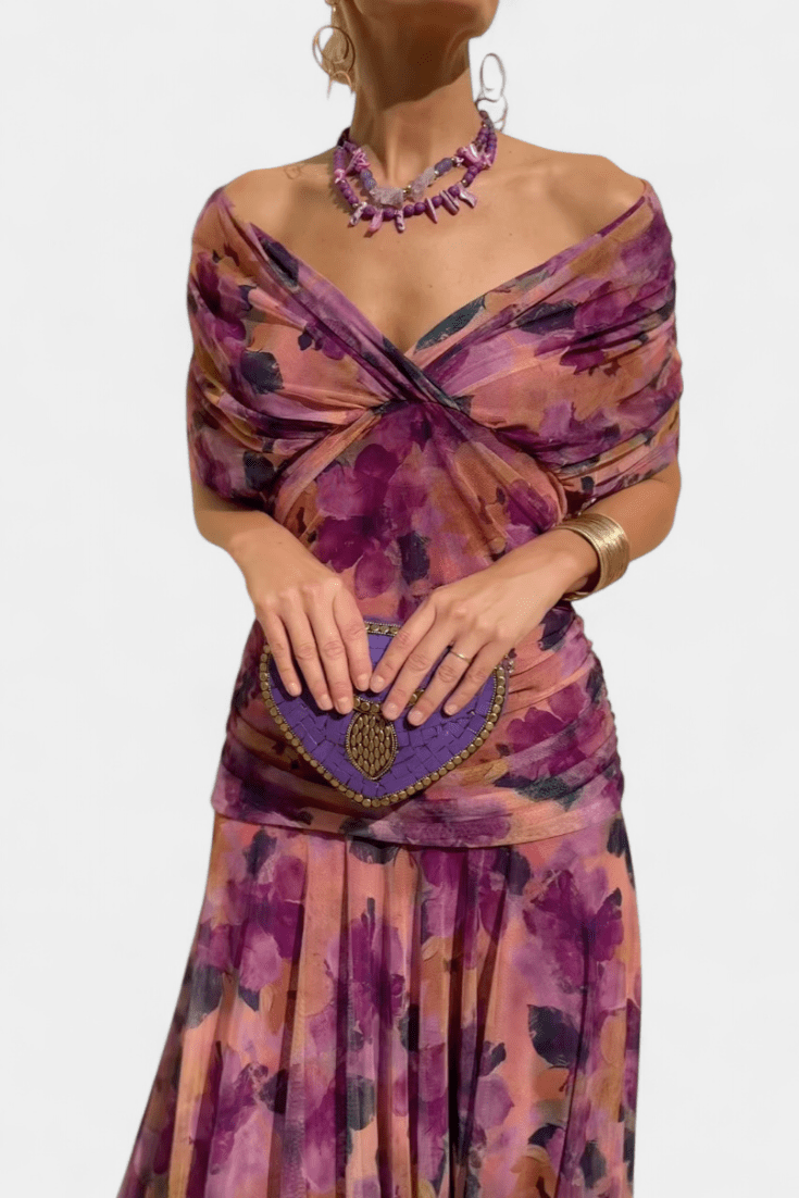 Eloria | Elegant Women's Dress | Romantic Long Floral Dress - Alira - Boutique