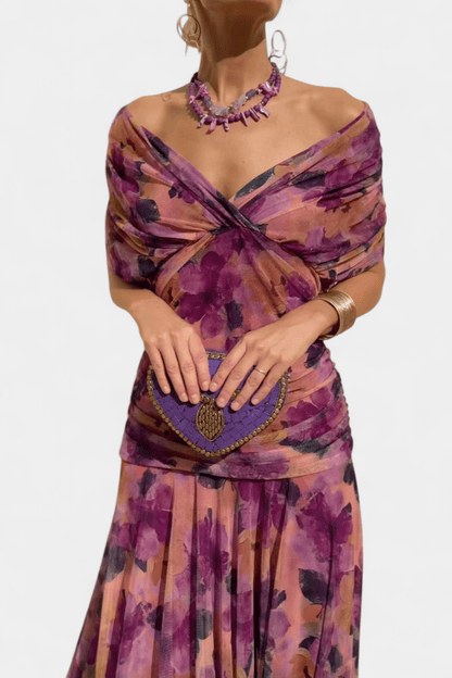 Eloria | Elegant Women's Dress | Romantic Long Floral Dress - Alira - Boutique