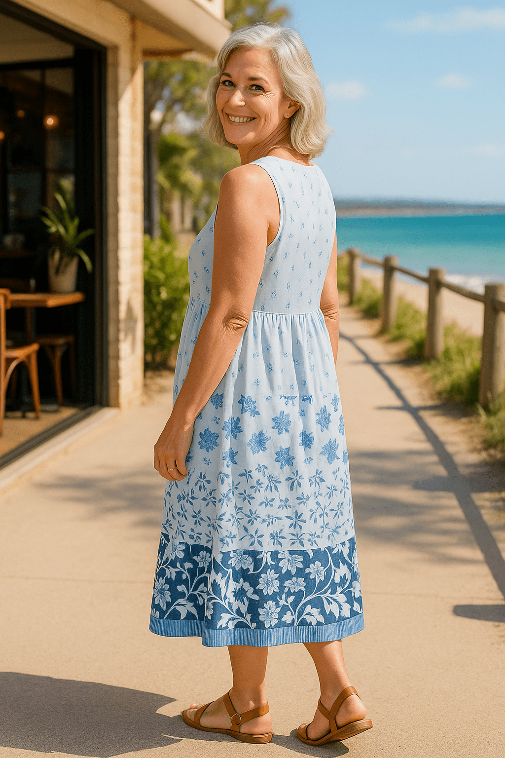 Evelane | Flow Midi Dress - Where Comfort Meets Confidence - Alira - Boutique