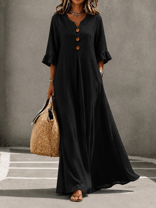 Ravenna | Linen Casual Maxi Dress
