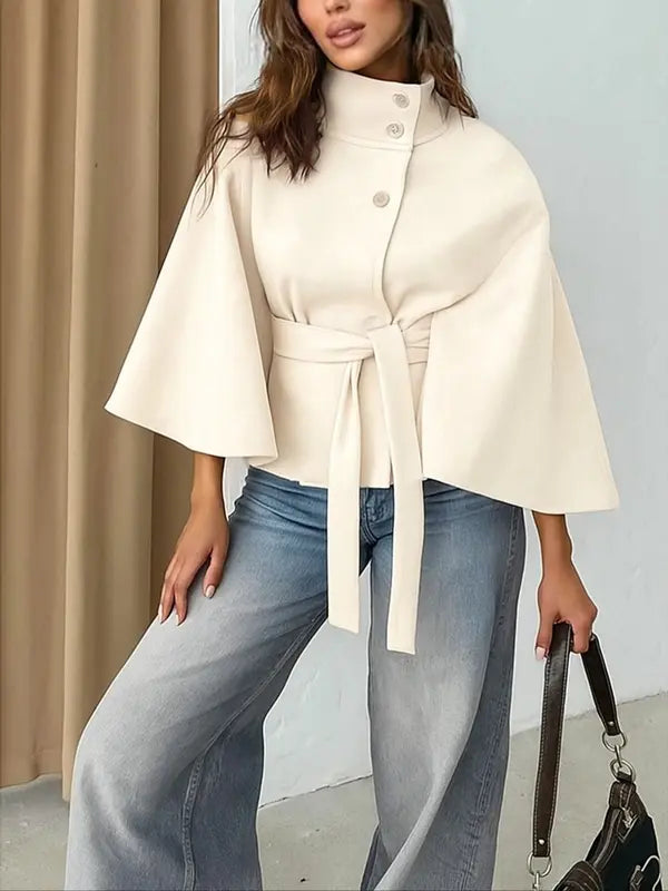 Thelma | Front Buckle Belted Coat