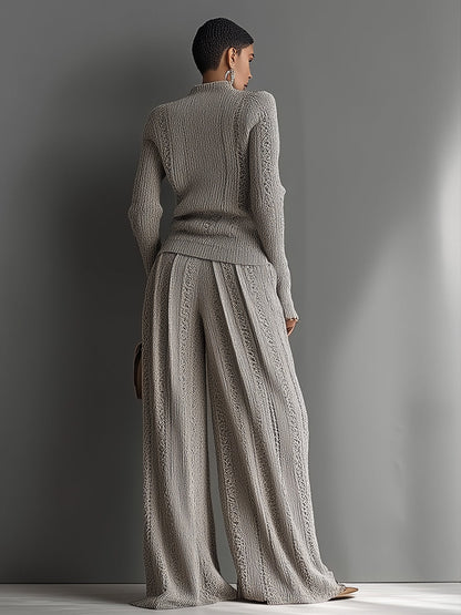 June | Taupe Knit Set