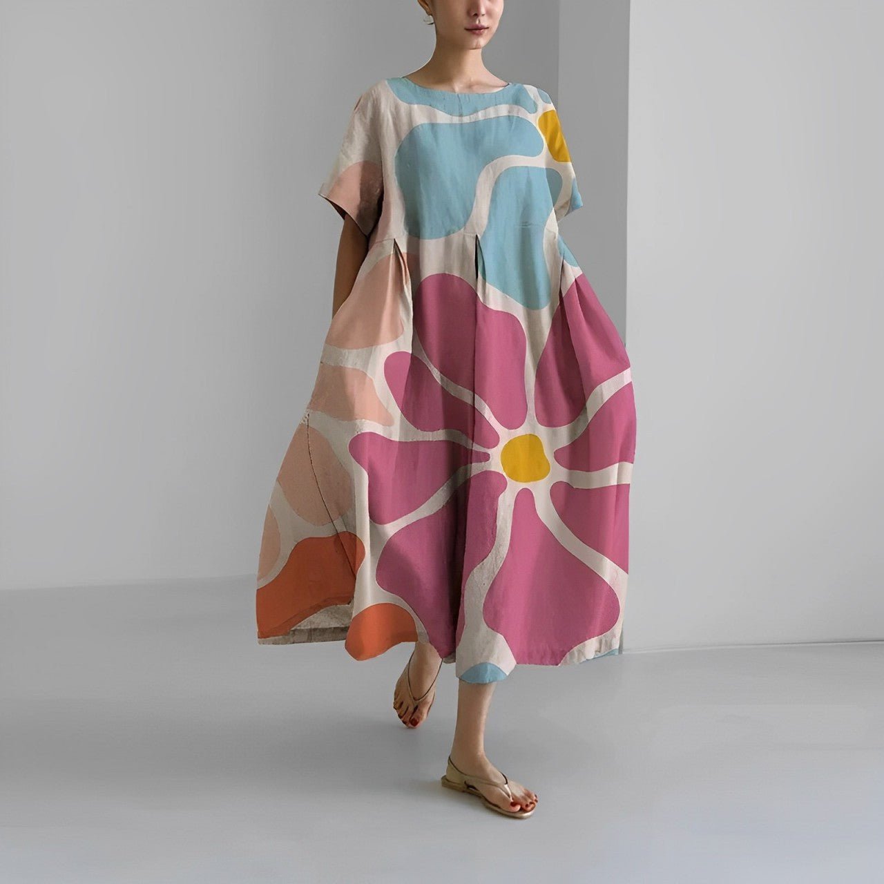 Floria - Vibrant Floral Dress - Alira - Boutique