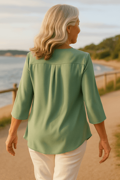 Florise | Everyday Elegance Blouse – Soft, Breathable & Flattering - Alira - Boutique
