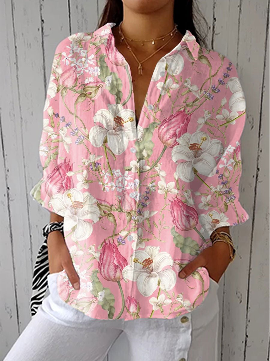 Frances | Elegant Bloom Blouse - Alira - Boutique