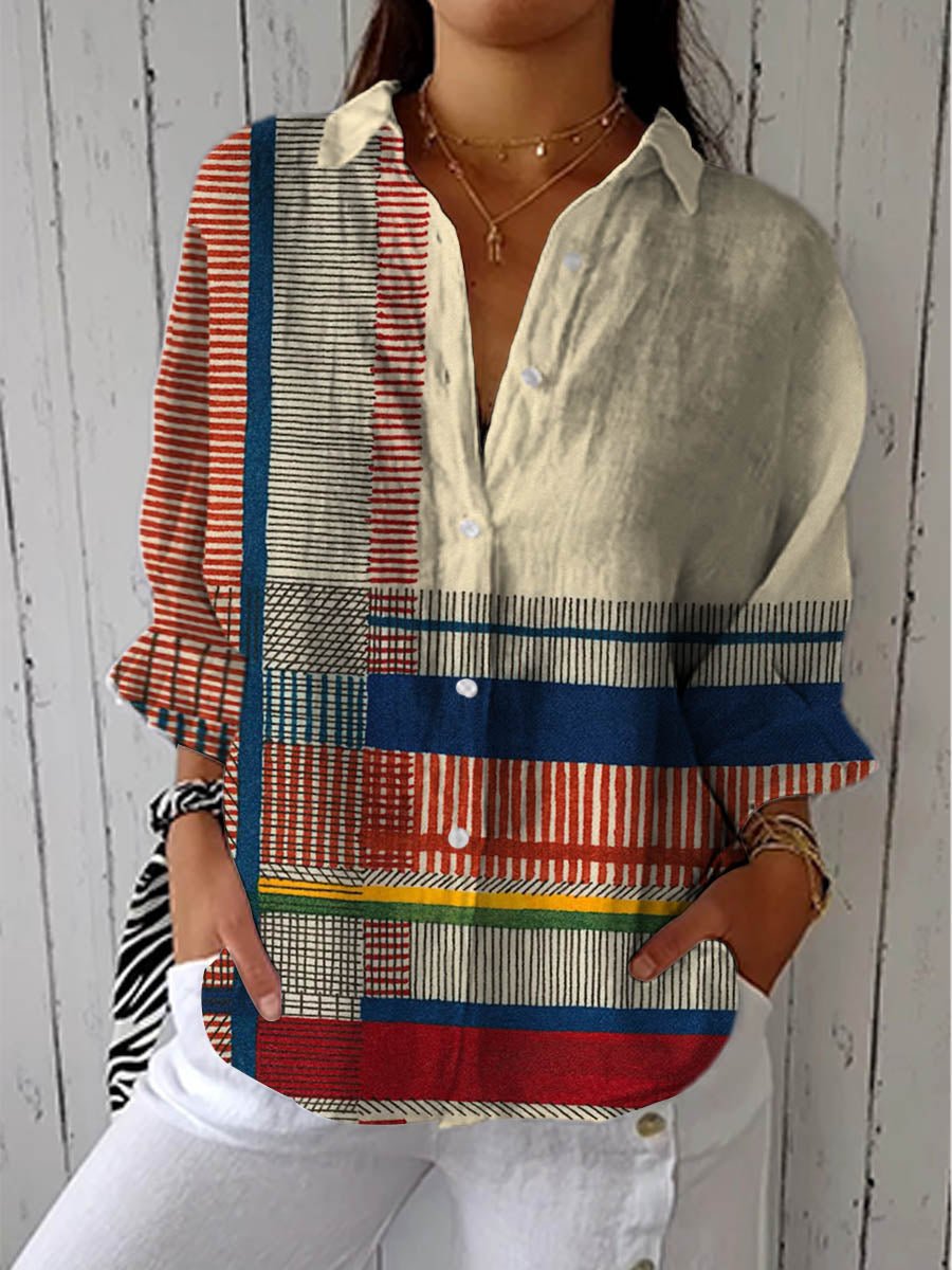 Freyja | Artistic Pattern Blouse - Alira - Boutique