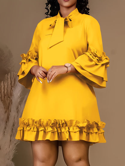 Fritzi - Bold Ruffled Dress - Alira - Boutique