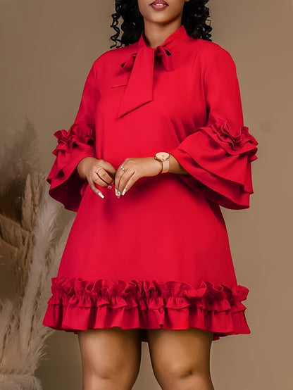 Fritzi - Bold Ruffled Dress - Alira - Boutique