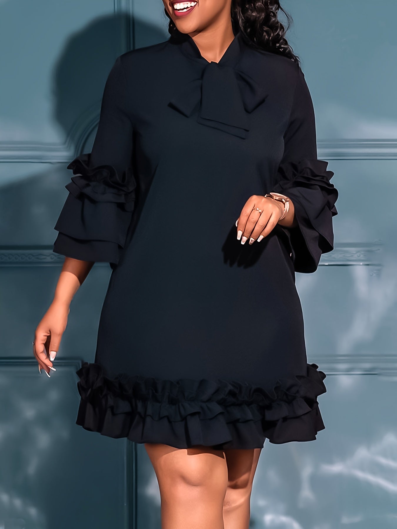 Fritzi - Bold Ruffled Dress - Alira - Boutique