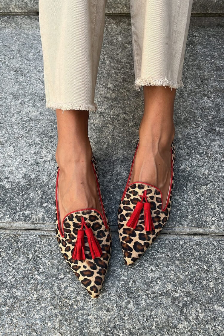 Gelly - Safari Leopard Loafers - Alira - Boutique
