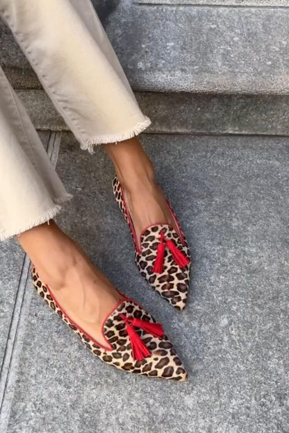 Gelly - Safari Leopard Loafers - Alira - Boutique