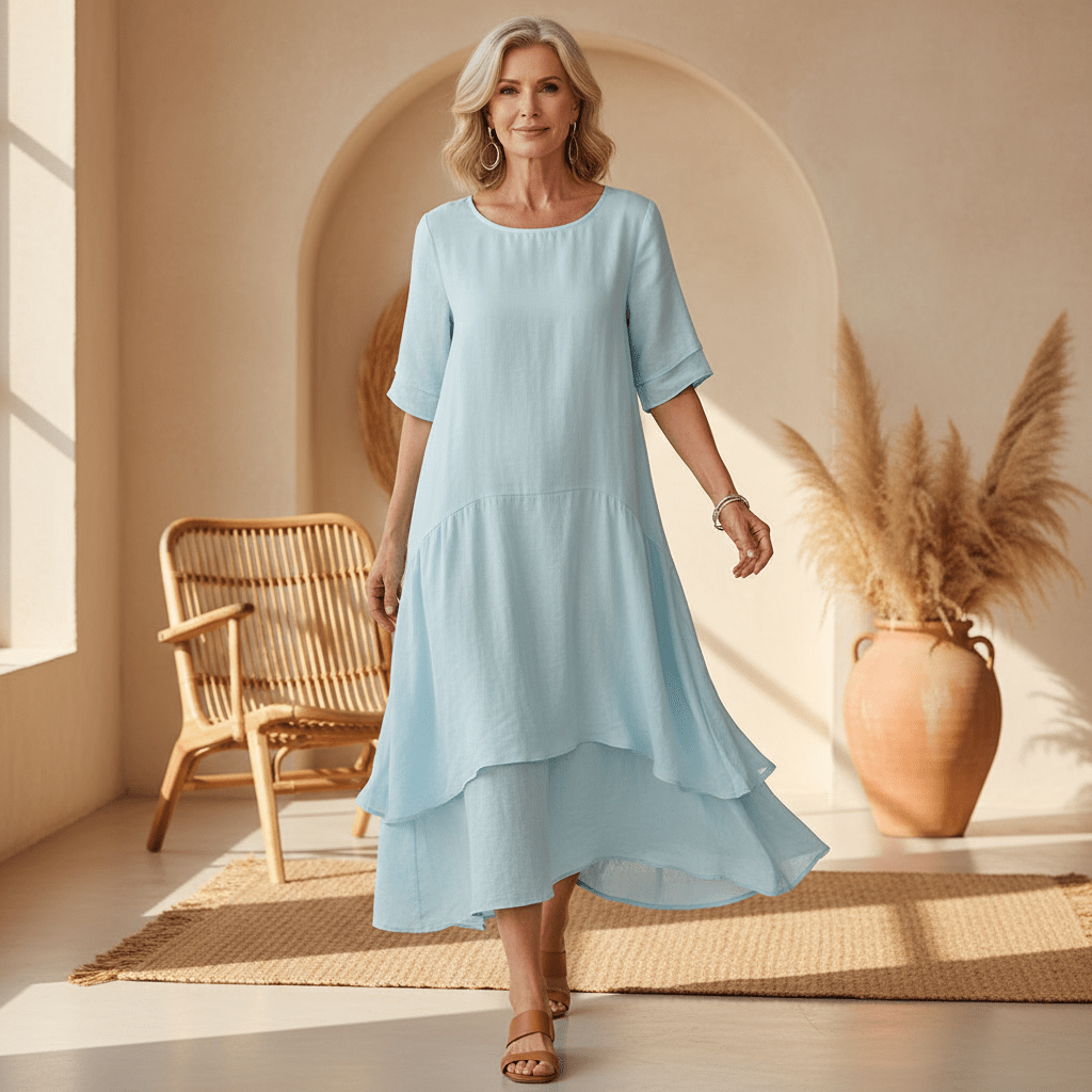 Hermine - Elegant Layered Dress - Alira - Boutique