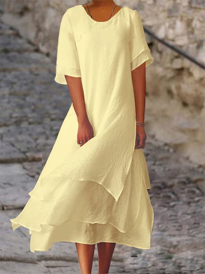 Hermine - Elegant Layered Dress - Alira - Boutique