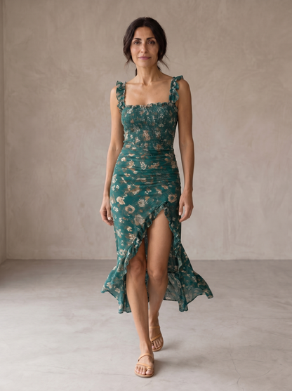 Mia | Retro Midi Dress