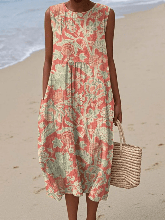 Iris | Floral Midi Dress - Alira - Boutique