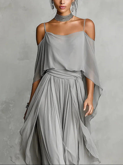 Isabela | Gray Fluid Set - Alira - Boutique