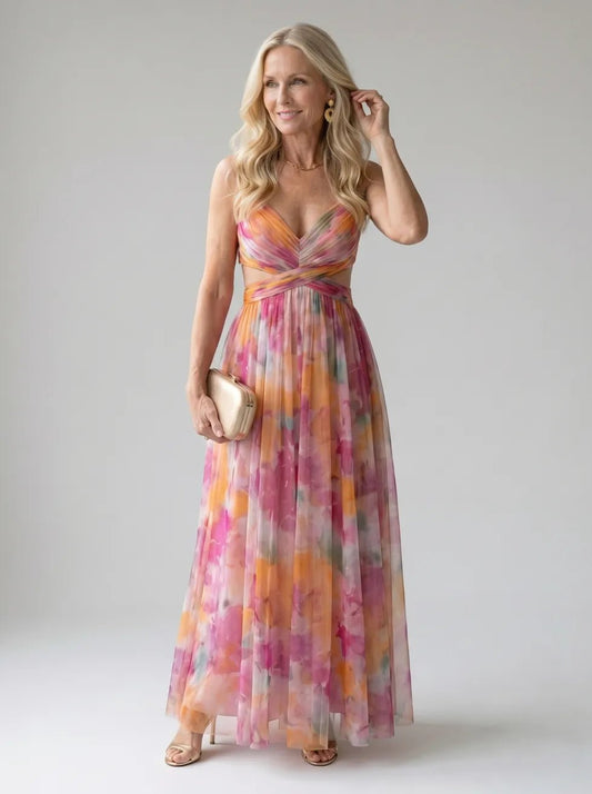 Isel™ Soft Wrap Maxi Dress - Alira - Boutique