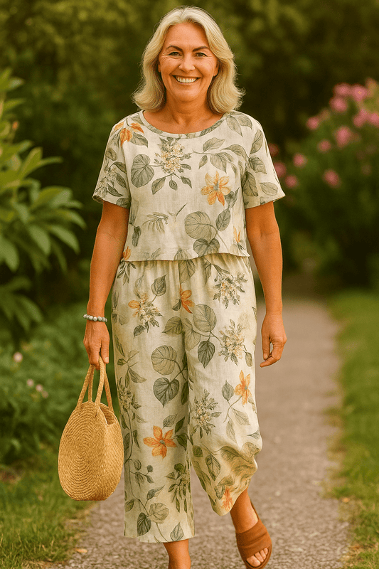 Isla | Linen Breeze 2-Piece Set – Effortless Comfort, Timeless Confidence (S-5XL) - Alira - Boutique