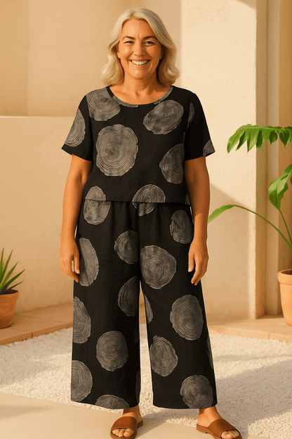 Isla | Linen Breeze 2-Piece Set – Effortless Comfort, Timeless Confidence (S-5XL) - Alira - Boutique