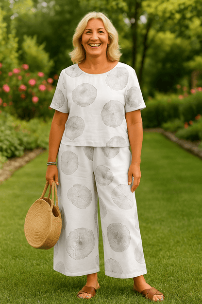 Isla | Linen Breeze 2-Piece Set – Effortless Comfort, Timeless Confidence (S-5XL) - Alira - Boutique