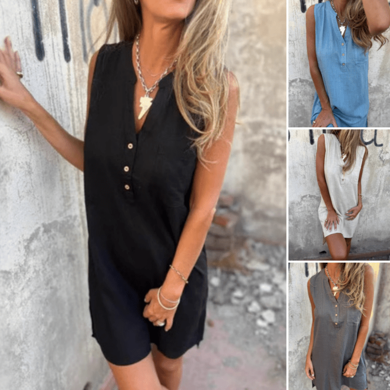 Isley - Classic Sleeveless Dress - Alira - Boutique