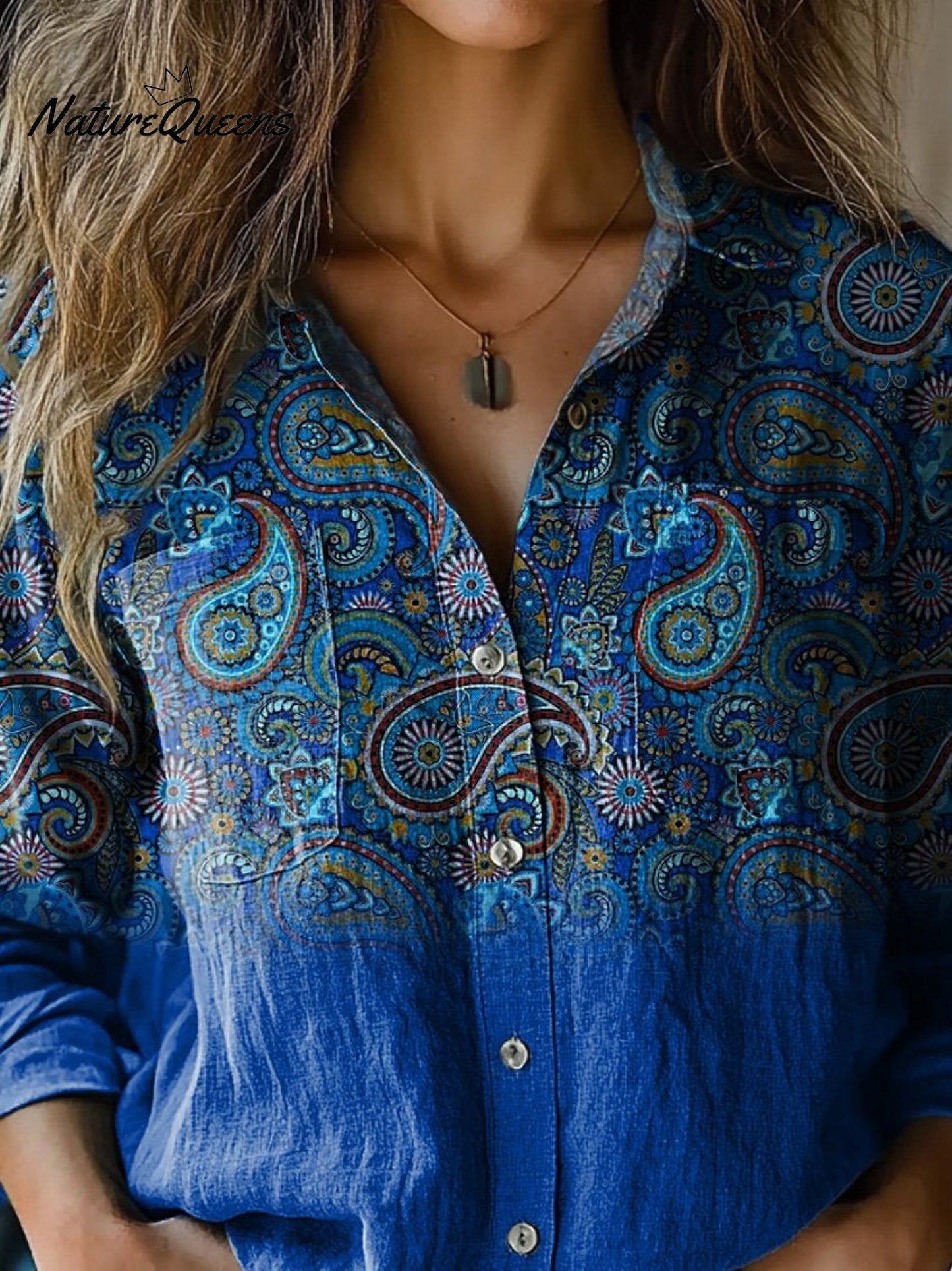 Fairfield | Ethnic Print Cotton Blouse