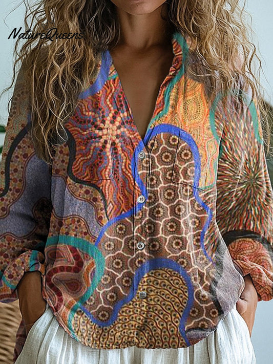 Blea | Tribal Pattern Cotton Blouse