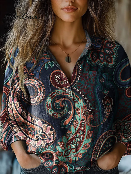 Mardale | Colorful Print Cotton Top
