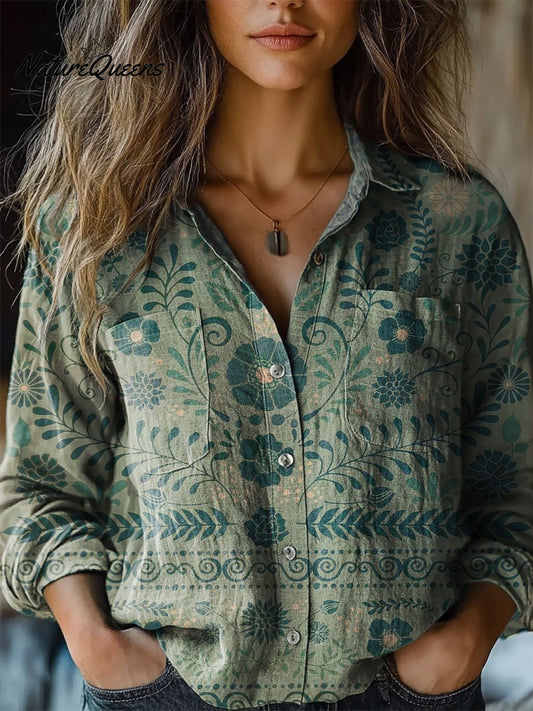 Elterwater | Paisley Print Long Sleeve Shirt