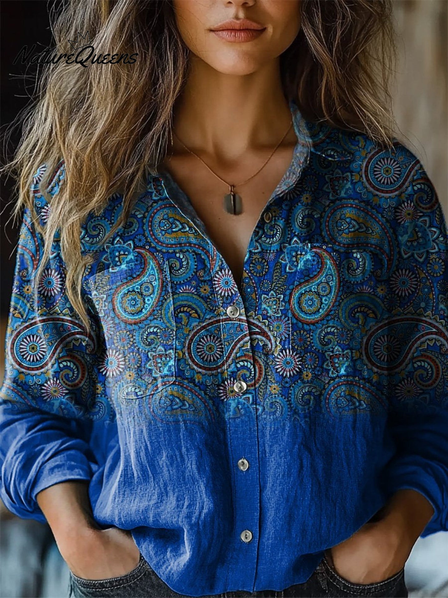 Fairfield | Ethnic Print Cotton Blouse