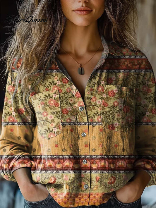 Patterdale | Patchwork Floral Cotton Top