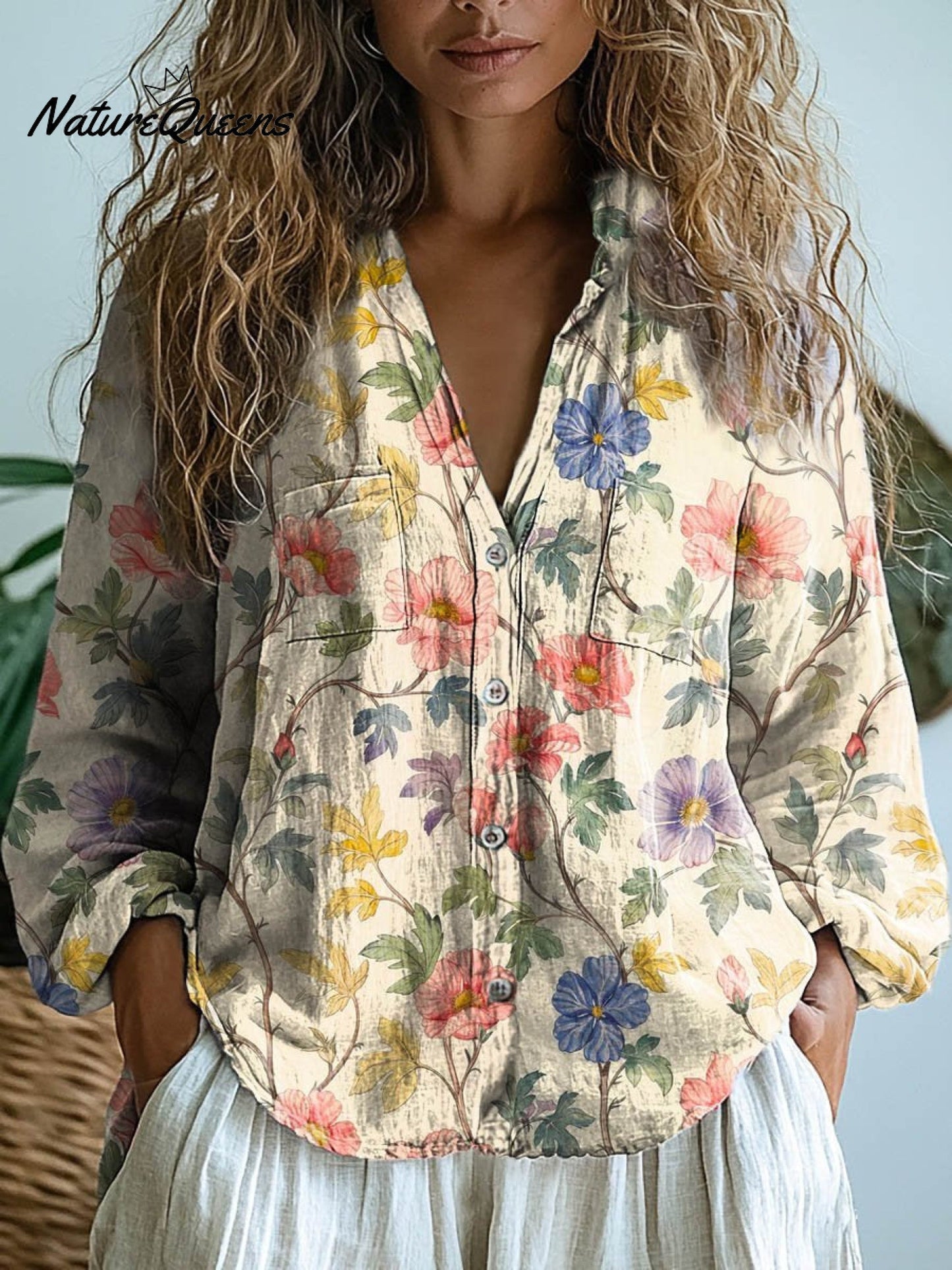 Wastwater | Lovely Floral Long Sleeve Blouse