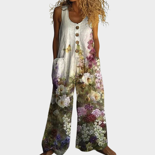Rae | Posy Print Relaxed Jumpsuit
