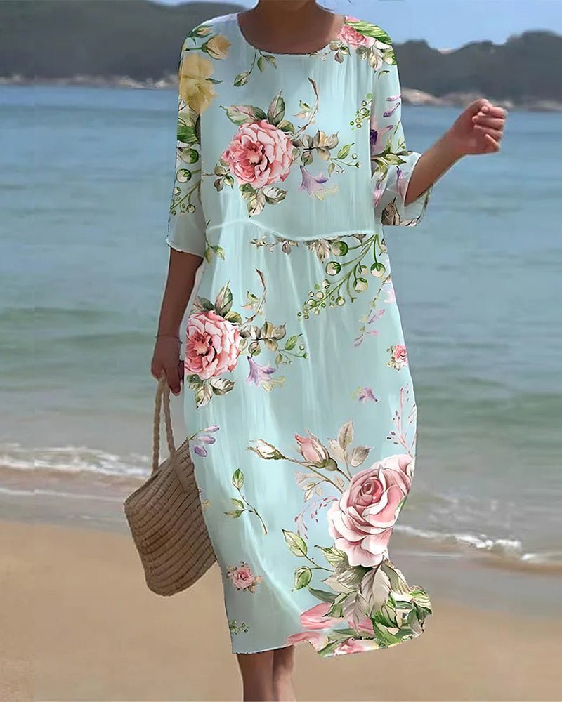 Keely | Sunset Flower Dress - Alira - Boutique