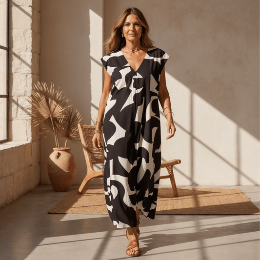 Kendall - Relaxed Abstract Dress - Alira - Boutique