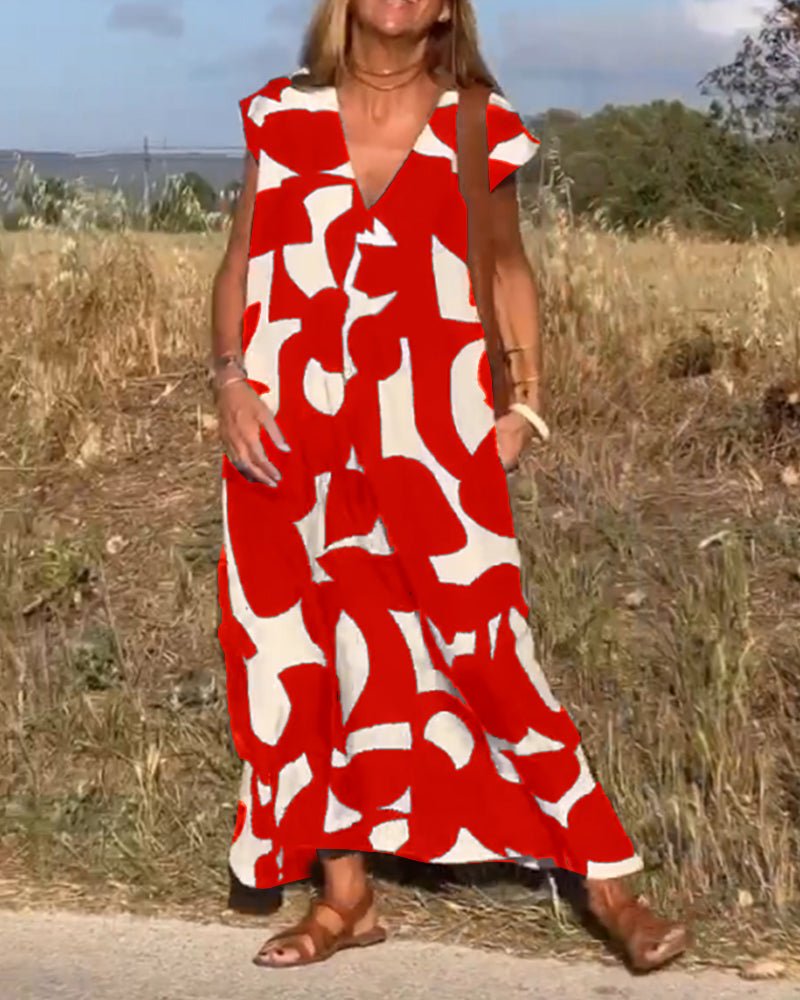 Kendall - Relaxed Abstract Dress - Alira - Boutique