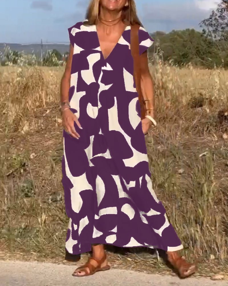 Kendall - Relaxed Abstract Dress - Alira - Boutique