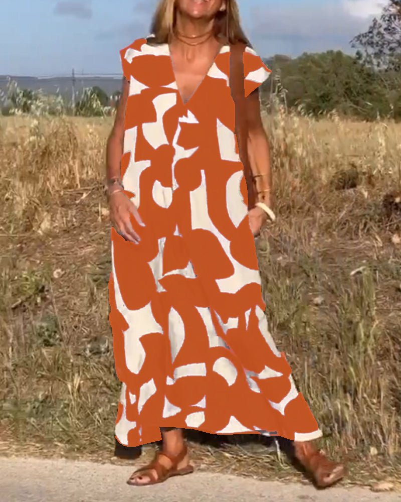Kendall - Relaxed Abstract Dress - Alira - Boutique