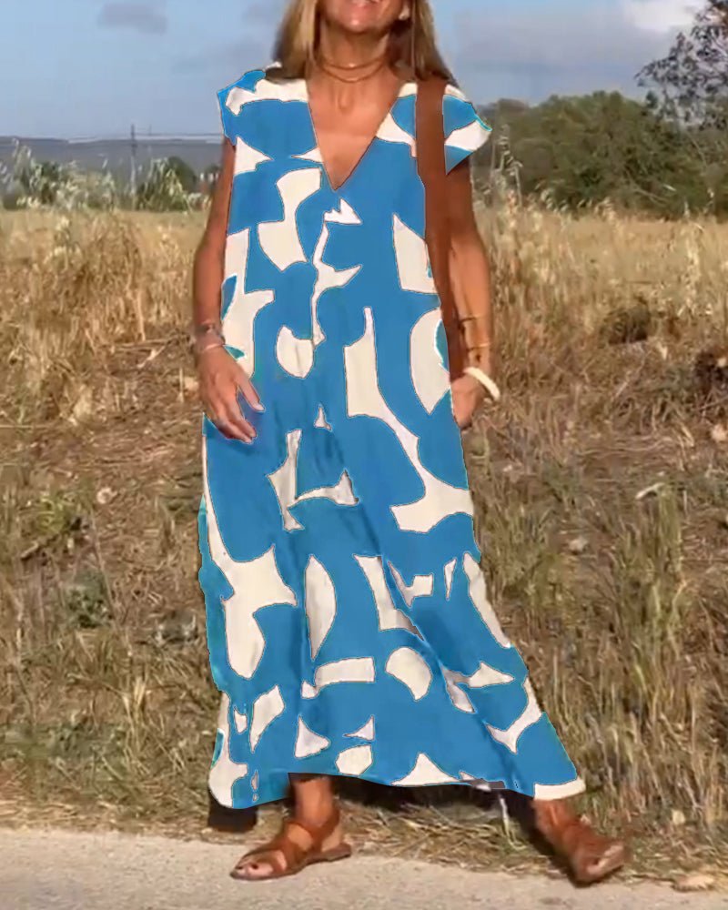 Kendall - Relaxed Abstract Dress - Alira - Boutique