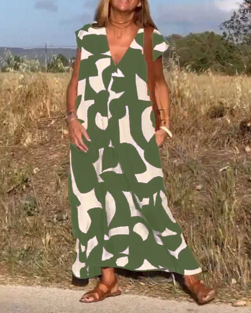 Kendall - Relaxed Abstract Dress - Alira - Boutique