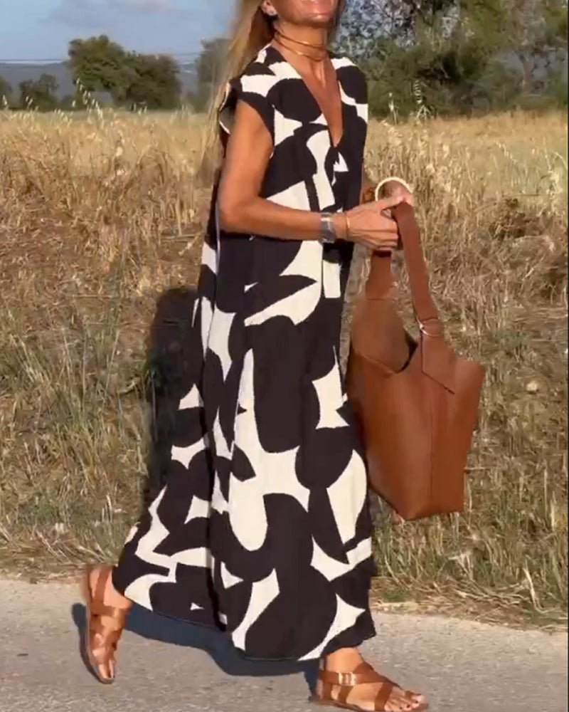 Kendall - Relaxed Abstract Dress - Alira - Boutique