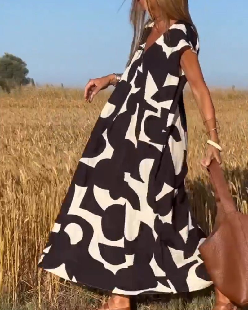 Kendall - Relaxed Abstract Dress - Alira - Boutique