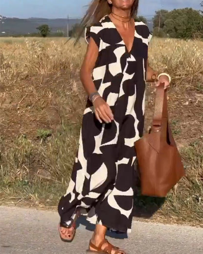 Kendall - Relaxed Abstract Dress - Alira - Boutique