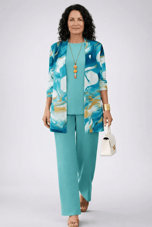 Len - Classic Elegance Three-Piece Set - Alira - Boutique