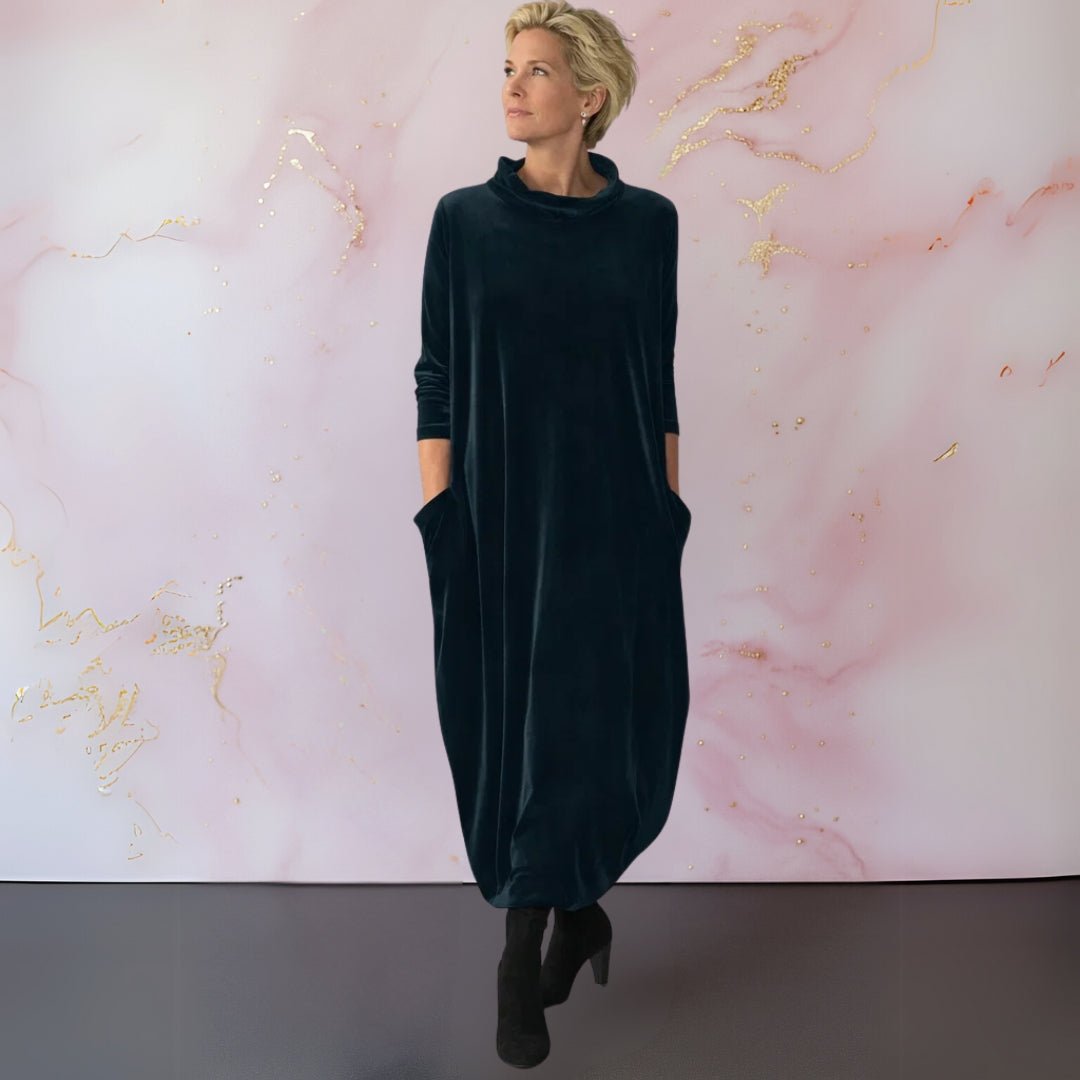 Leona™ Velvet Maxi Dress - Alira - Boutique